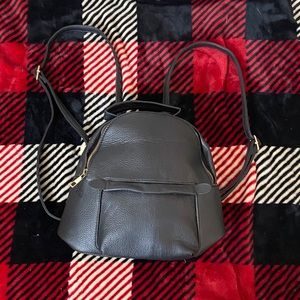 Black trendy backpack